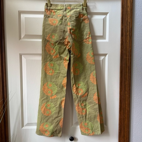 Lisa Says Gah Urban Outfitter Exclusive Printed High Rise Wide Leg Robyn Jean 25 - Picture 5 of 12